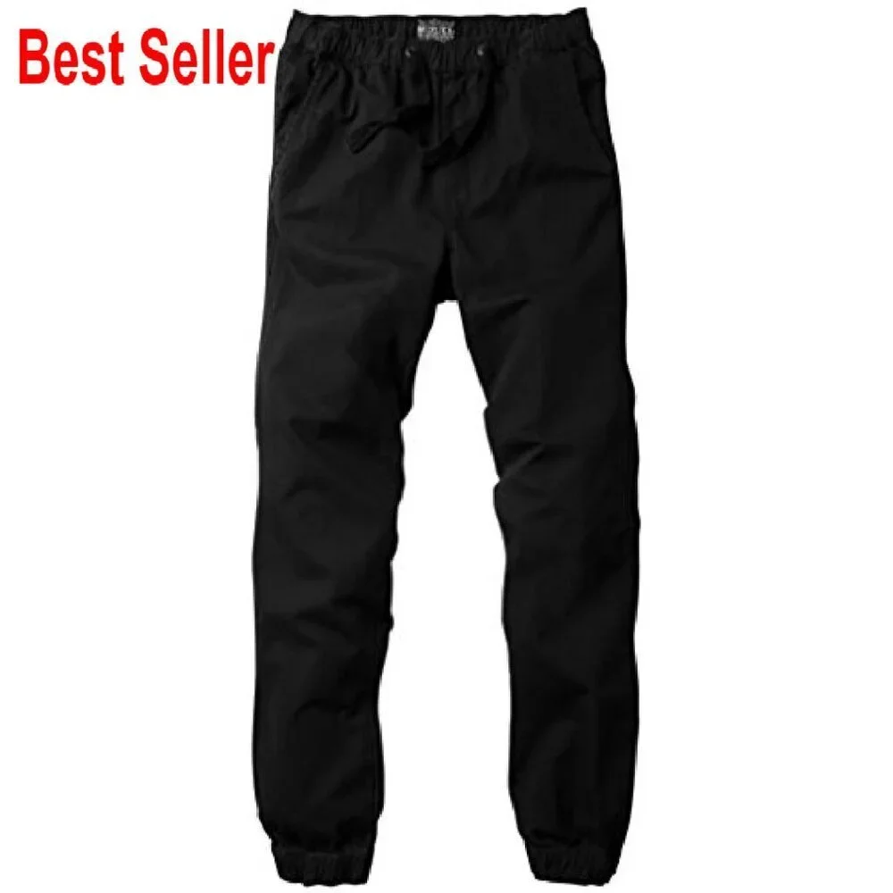 Men's Chino Jogger Pants Slim Tapered Casual Modern Classic Fit